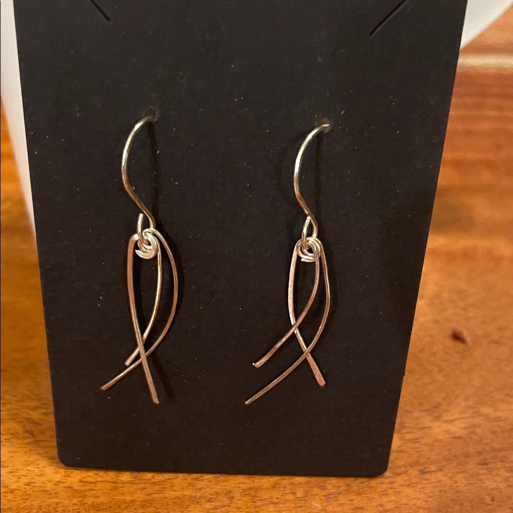 Chic Silver Loop Earrings